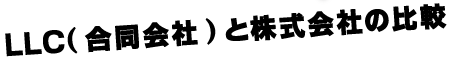 LLCと株式会社の比較