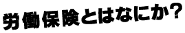 労働保険とは何か？