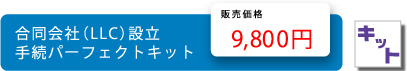 合同会社(LLC)設立手続きパーフェクトキット